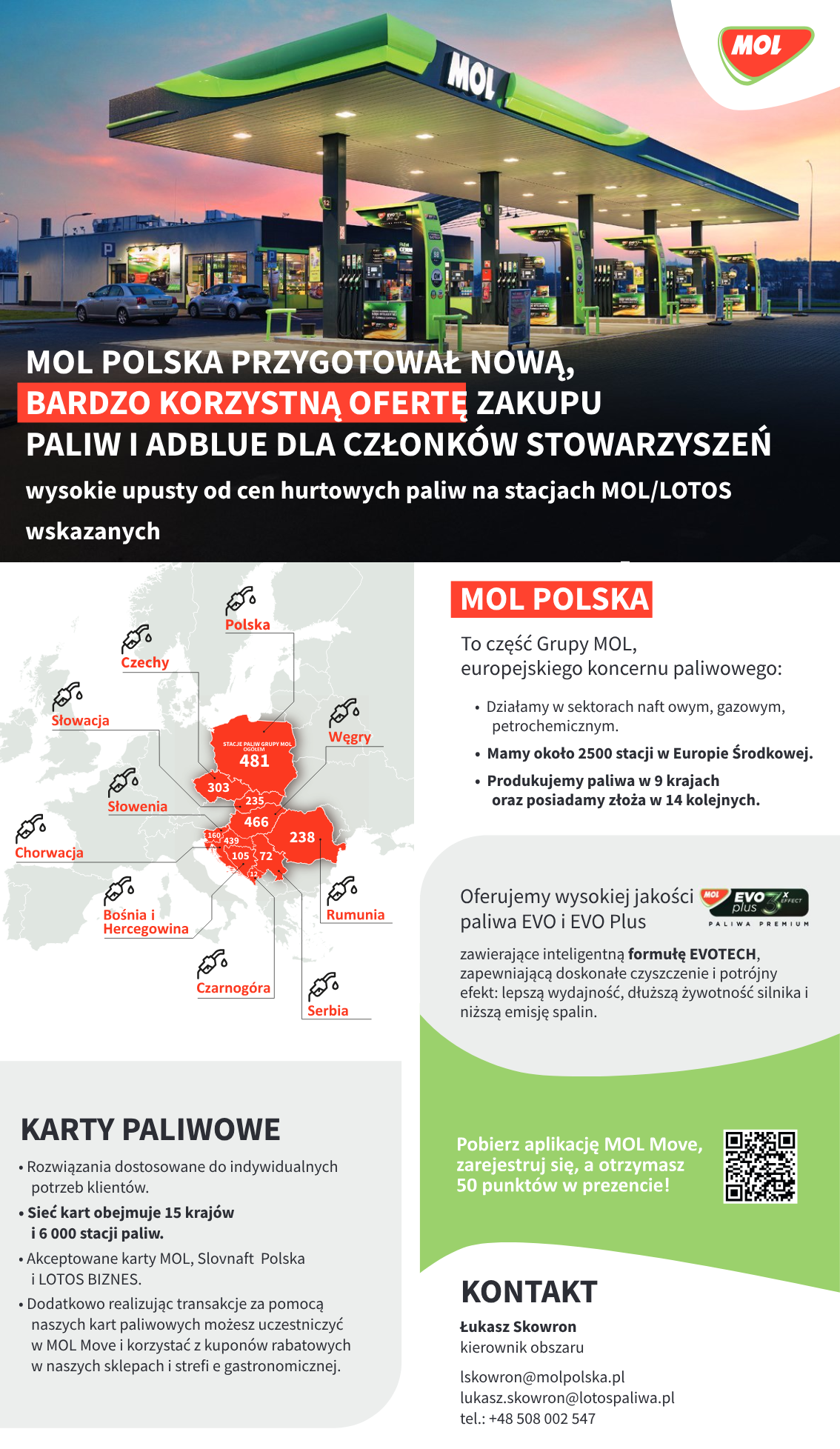 Oferta MOL dla członków Polskiej Unii Transportu